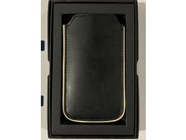 Etui en cuir véritable de haute qualité Proporta pour iPhone 5 / 5S / SE - noir