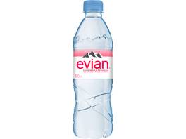 Evian, eau minérale naturelle, 6 x 50 cl