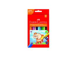 FABER-CASTELL Crayon Jumbo triangulaires - 24 pcs.