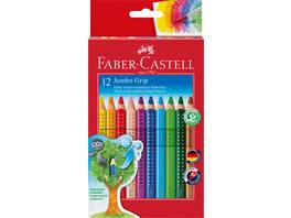 FABER-CASTELL Farbstifte Jumbo GRIP 12 Farben