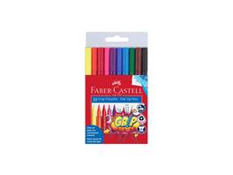 FABER-CASTELL Grip Filzstifte Colours 10 Farben, Etui