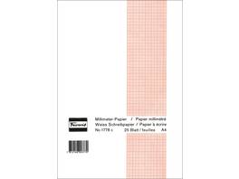 FAVORIT Vloc A4 quadrillé 80 g/m2 - 25 feuilles