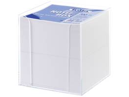 FOLIA Zettelbox aus Kunststoff transparent