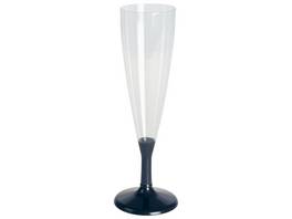 Flûtes à champagne jetables 1 dl, 20 pièces