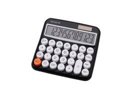 GENIE Calculatrice de bureau 612 BK Dual-Power (solaire et batterie)