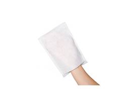 Gants de lavage en molleton 23 x15 cm, blanc, 50 pcs.