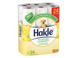 HAKLE WC-Papier Pflegende Sauberkeit 4-lagig, 24 Rollen