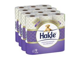HAKLE WC-Papier Verwöhnende Sauberkeit 4-lagig, 36 Rollen