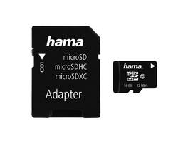 HAMA microSDHC 16GB Class 10, 22 MB/s