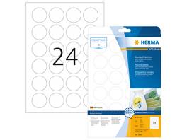 HERMA 5066 Étiquettes rondes, 40 mm, 25 feuilles