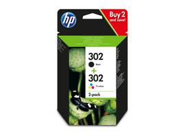 HP 302 ComboPack Tintenpatronen Schwarz/Tri-Color