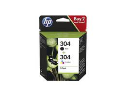 HP 304 Combopack Cartouche d'encre noir/tri-color