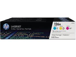 HP Toner Tri-Pack 126A CMY