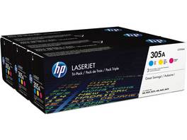 HP Toner Tri-Pack 305A CMY