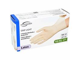 HYGONORM Handschuhe Grip Light Latex, XL, 100 Stück