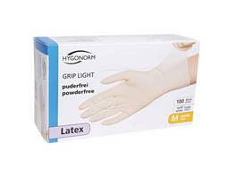 HYGONORM Latexhandschuhe Grip Light Gr. M, 100 Stück