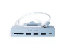 Hub en aluminium élégant de Satechi avec 3x ports USB-A 3.0, 1x port de données USB-C et