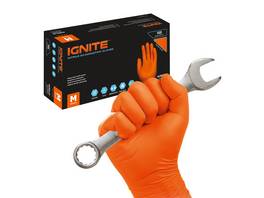 IGNITE gants en nitrile Max Grip Texture taille L