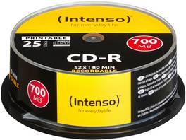 INTENSO CD-R Cake Box 80MIN/700MB - 25 pcs.