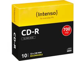INTENSO CD-R Slim 80MIN/700MB - 10 Stk.