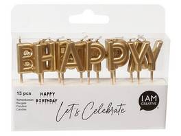 I AM CREATIVE Bougies Happy Birthday