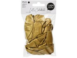 I AM CREATIVE Luftballons, gold metallic - 20 Stück