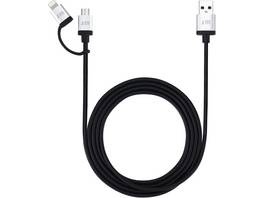 Just Mobile AluCable Duo Lightning & Micro-USB Kabel