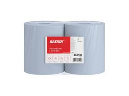 KATRIN Rouleaux de nettoyage L 500 Blue 2 couches, 2 rouleaux