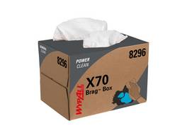 KIMBERLY-CLARK Chiffons d'essuyage Wypall X70 Power Clean Brag Box 200 feuilles