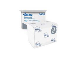 KLEENEX Papier toilette feuille à feuille 2 couches, 7'200 feuilles