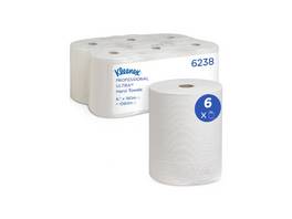 KLEENEX Rouleaux d'essuie-mains en papier Ultra 2 couches, 6 rouleaux