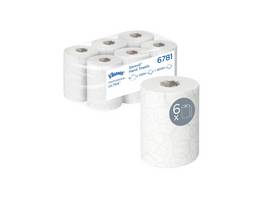 KLEENEX Rouleaux d'essuie-mains en papier Ultra 2 couches, 6 rouleaux