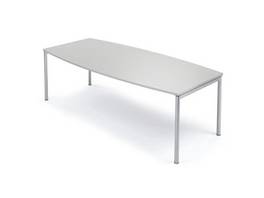 Konferenztisch MODUL Bootsform, 180 x 80/100 x 74.5 cm