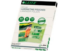 LEITZ Pochettes de plastification A5, 80 my
