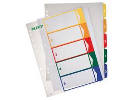 LEITZ Répertoires PP multicolor A4 - 1-5