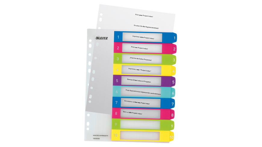 Leitz Registro Plastica A4 - 5 Fogli, Grigio, Foratura Universale 11 Fori - Foto 9