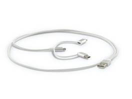LMP câble 3 en 1 - Lightning, Micro-USB & USB-C 1 m