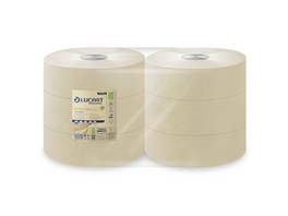LUCART WC-Papier EcoNatural Jumbo Maxi 2-lagig, 6 Rollen