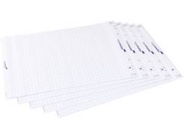 Legamaster Bloc de papier pour flipachrt quadrillé – lot de 5