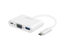 MACALLY UCVGA USB-C 3 in 1 Multiport Adapter