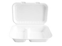 NATURESTAR Menü-Box Double rechteckig zweigeteilt 500 ml, 250 Stück