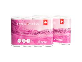 OECO SWISS Rouleaux de ménage Comfort 3 couches, 32 rouleaux