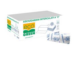 PAPERDI Ecogreen Papierhandtücher 100% Recyling Z-Falz, 2-lagig