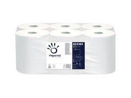 PAPERNET Rouleaux d'essuie-mains en papier HyTech 2 couches, 6 rouleaux