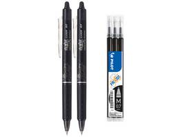 PILOT Tintenroller, 2 x Pilot FriXion Clicker + 3 x refill