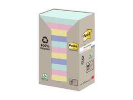 POST-IT Haftnotizen Recycling 24 x 100 Blatt