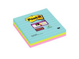 POST-IT Notes adhésives Super Sticky grand Cosmic Collection 3 x 70 feuilles