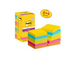 POST-IT® Super Sticky Notes 8+4 Gratis, 90 Blatt/Block