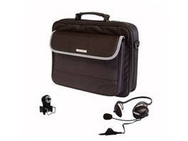 Pack NGS composé d'un sac pour ordinateur portable, d'une webcam et d'un casque - noir