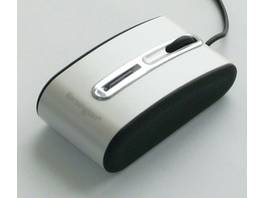 Petite souris USB portable Kensington, filaire - Blanc